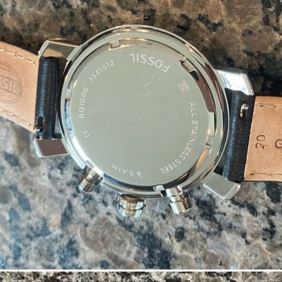 Fossil Black Leather Watch - Picture 4 of 5